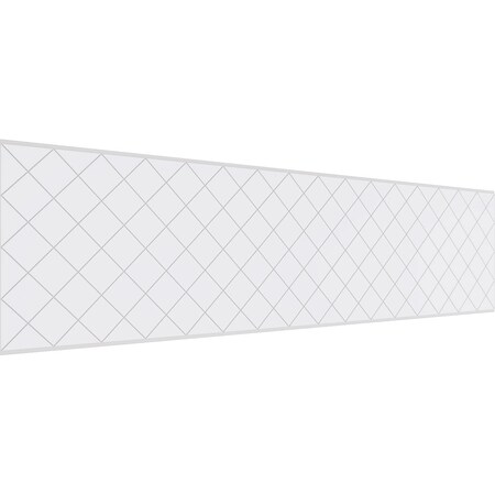 Ekena Millwork Set of Four Panels for 94 1/2"W x 24 1/4"H Checkerboard Fretwork Wainscot Wall Paneling WPKP12X01X47CBD